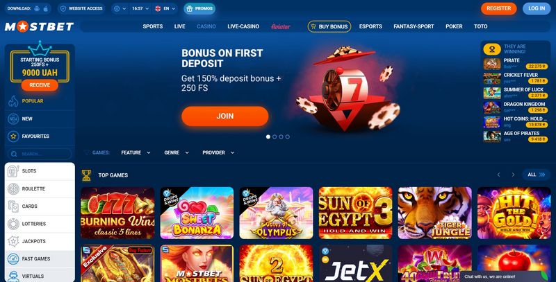 Objevte online kasino Mostbet CZ: Podrobná recenze